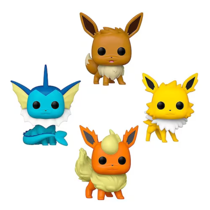 Funko Pop Pokemon - Eevee/ Vaporeon/ Jolteon/ Flareon 4-Pack