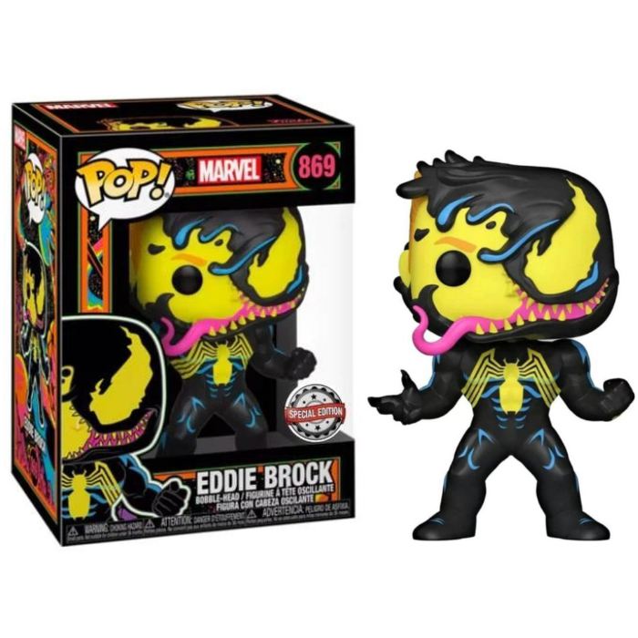 Funko Pop Marvel - Eddie Brock (Blacklight) Special Edition EX