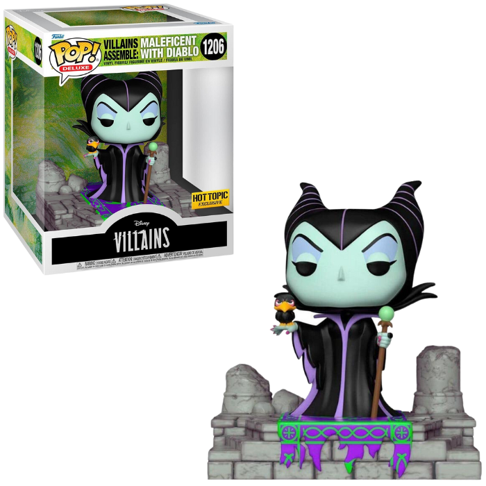 Funko Pop Deluxe Disney Villains - Maleficent With Diablo Hot Topic EX