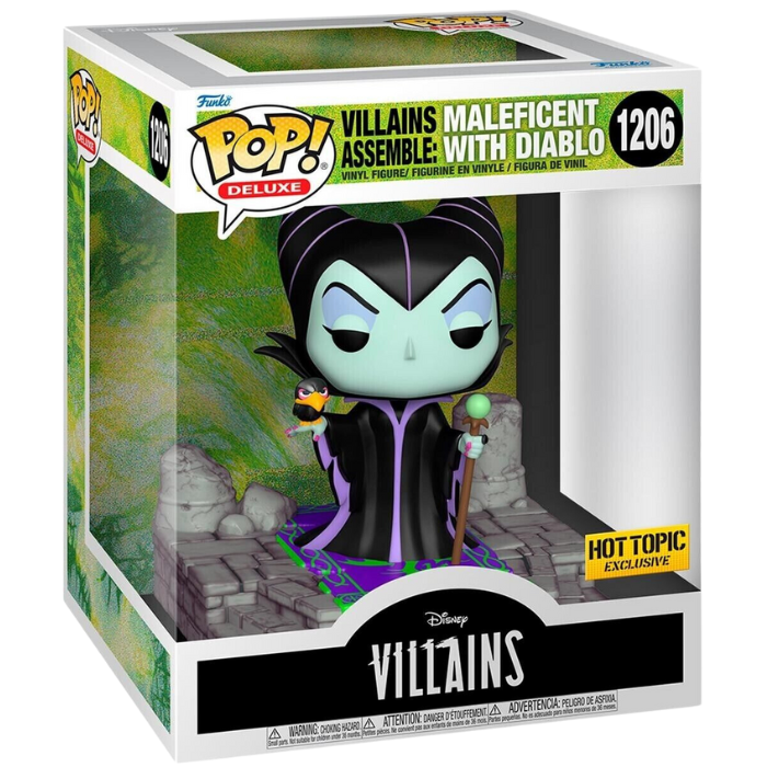 Funko Pop Deluxe Disney Villains - Maleficent With Diablo Hot Topic EX