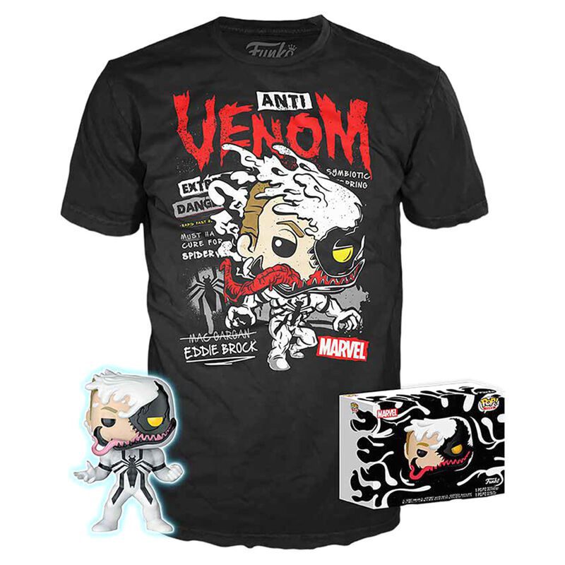 Funko Marvel Pop & Tee Bundle - Anti-Venom (S)