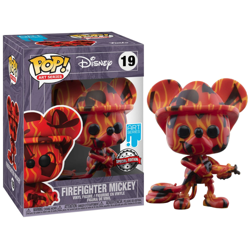 Funko Pop Disney - Firefighter Mickey (Art Series) Special Edition EX [Hardstack]