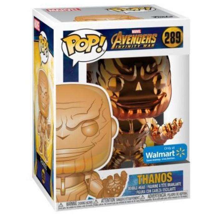 Funko Pop Avengers Infinity War - Thanos Orange Chrome Walmart Exclusive