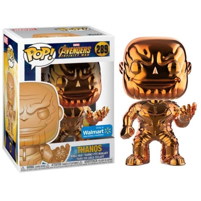 Funko Pop Avengers Infinity War - Thanos Orange Chrome Walmart Exclusive