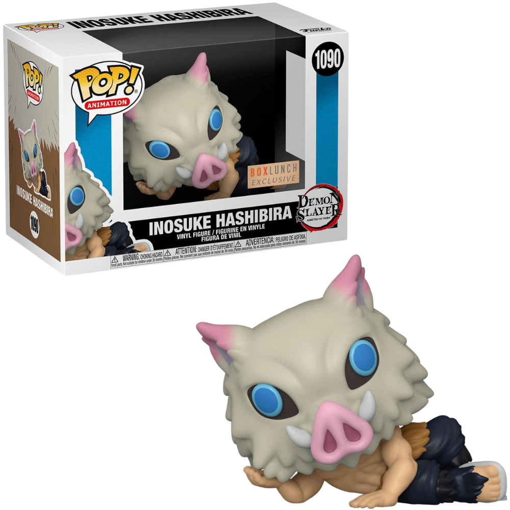 Funko Pop Demon Slayer - Inosuke Hashibira Lounging In Mask BoxLunch EX