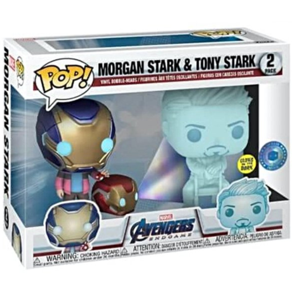 Funko Pop Avengers Endgame - Morgan Stark & Tony Stark (GITD) 2
