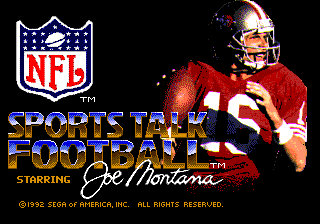 Sports Talk Football '93 Starring Joe Montana