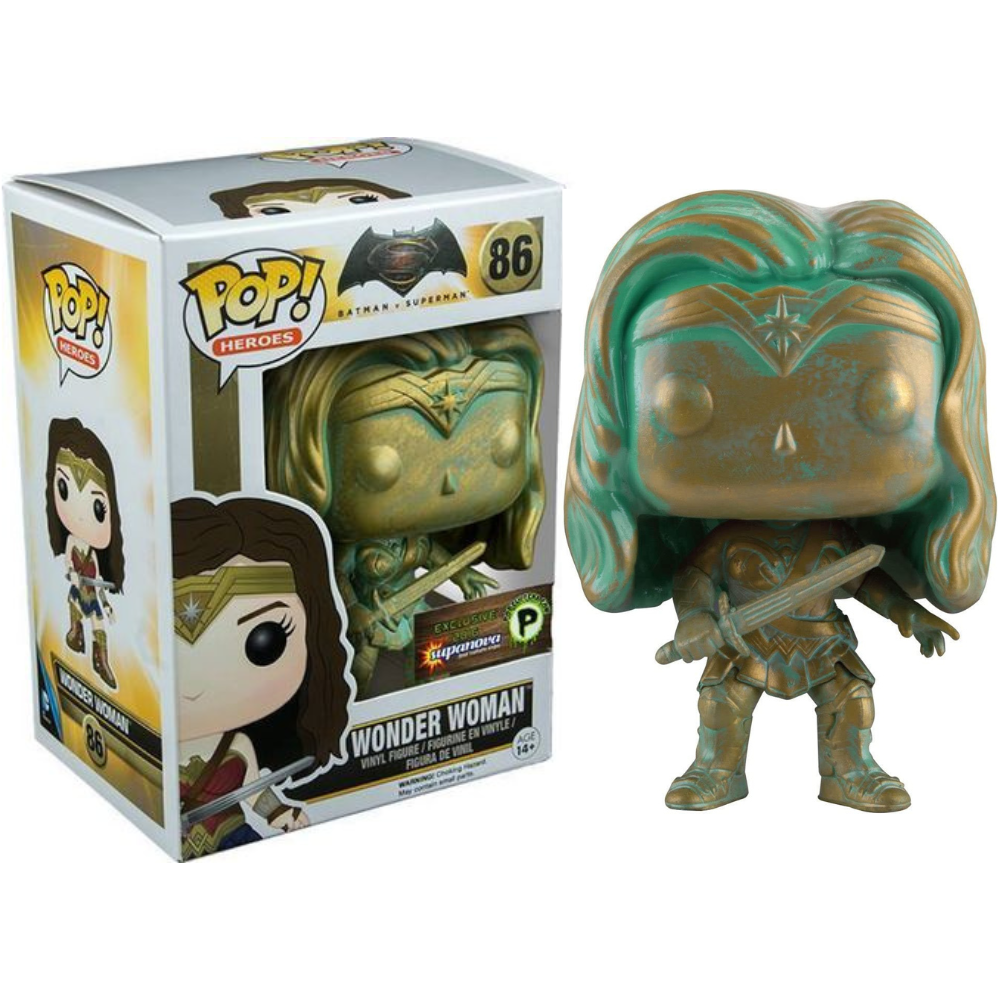 Funko Pop Batman v. Superman - Wonder Woman (Patina) 2016 Supernova Popcultcha EX