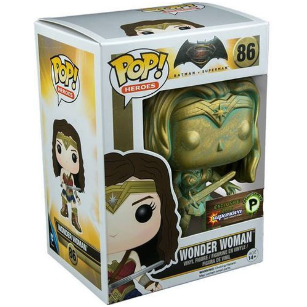 Funko Pop Batman v. Superman - Wonder Woman (Patina) 2016 Supernova Popcultcha EX