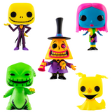 Funko Pop The Nightmare Before Christmas - Jack/ Mayor/ Oogie Boogie/ Sally/ Zero 5-Pack (Black Light) Walmart EX