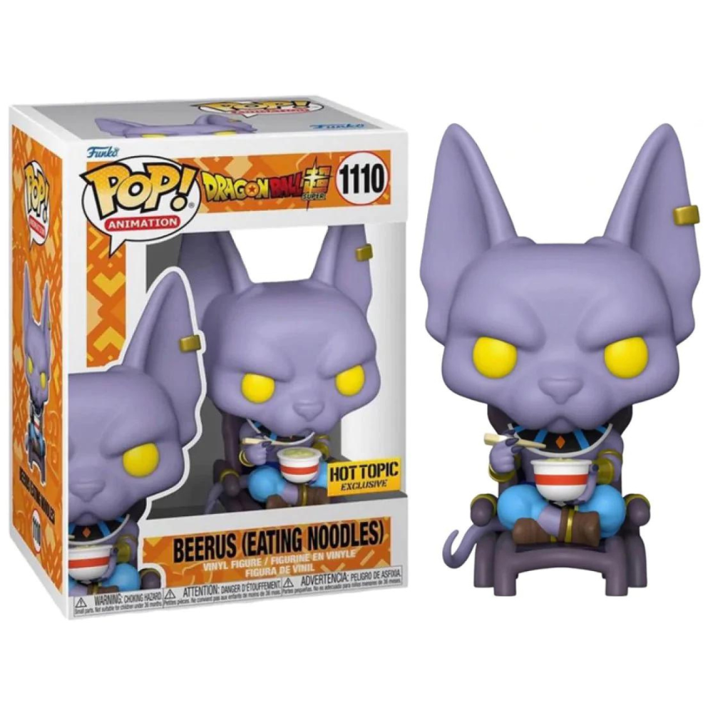 Funko Pop Dragon Ball Super - Beerus (Eating Noodles) Hot Topic EX