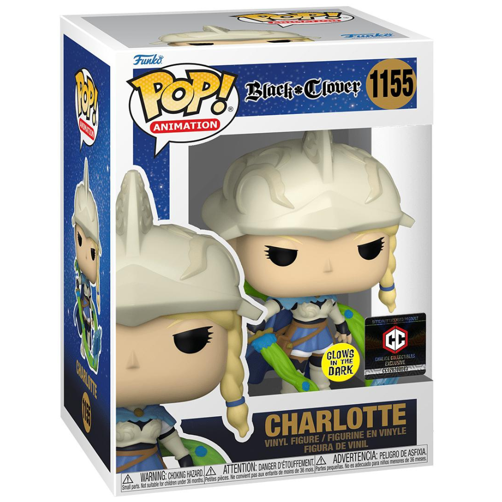 Funko Pop Black Clover - Charlotte (GITD) Chalice Collectibles EX