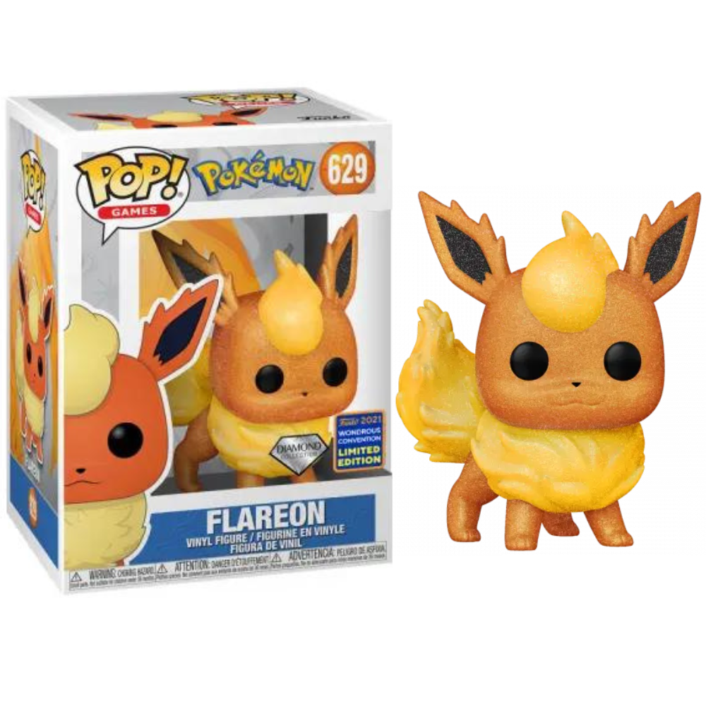 Funko Pop Pokemon - Flareon Diamond 2021 Wondrous Convention EX