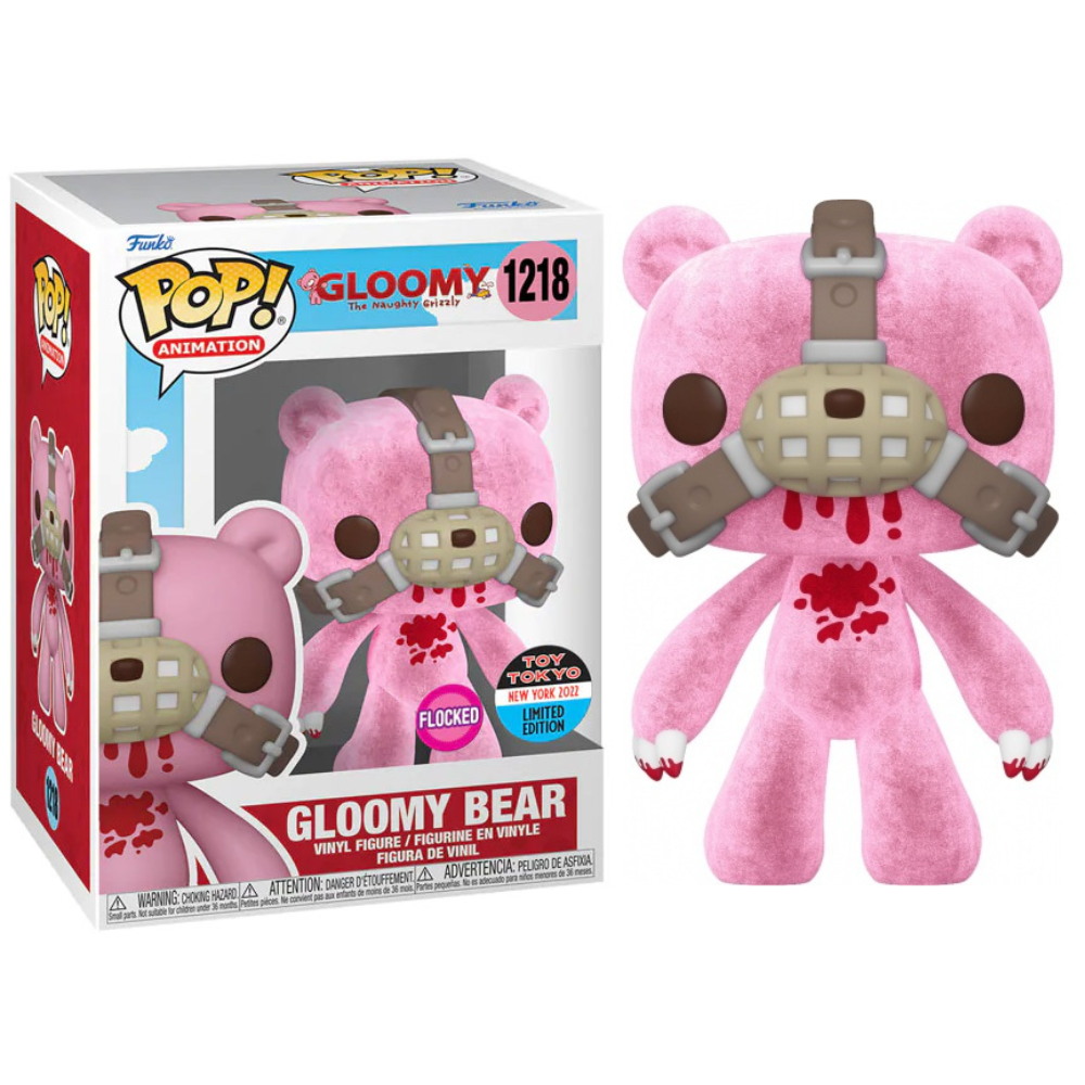 Funko Pop Gloomy The Naughty Grizzly - Gloomy Bear Flocked 2022 NYCC Toy Tokyo EX