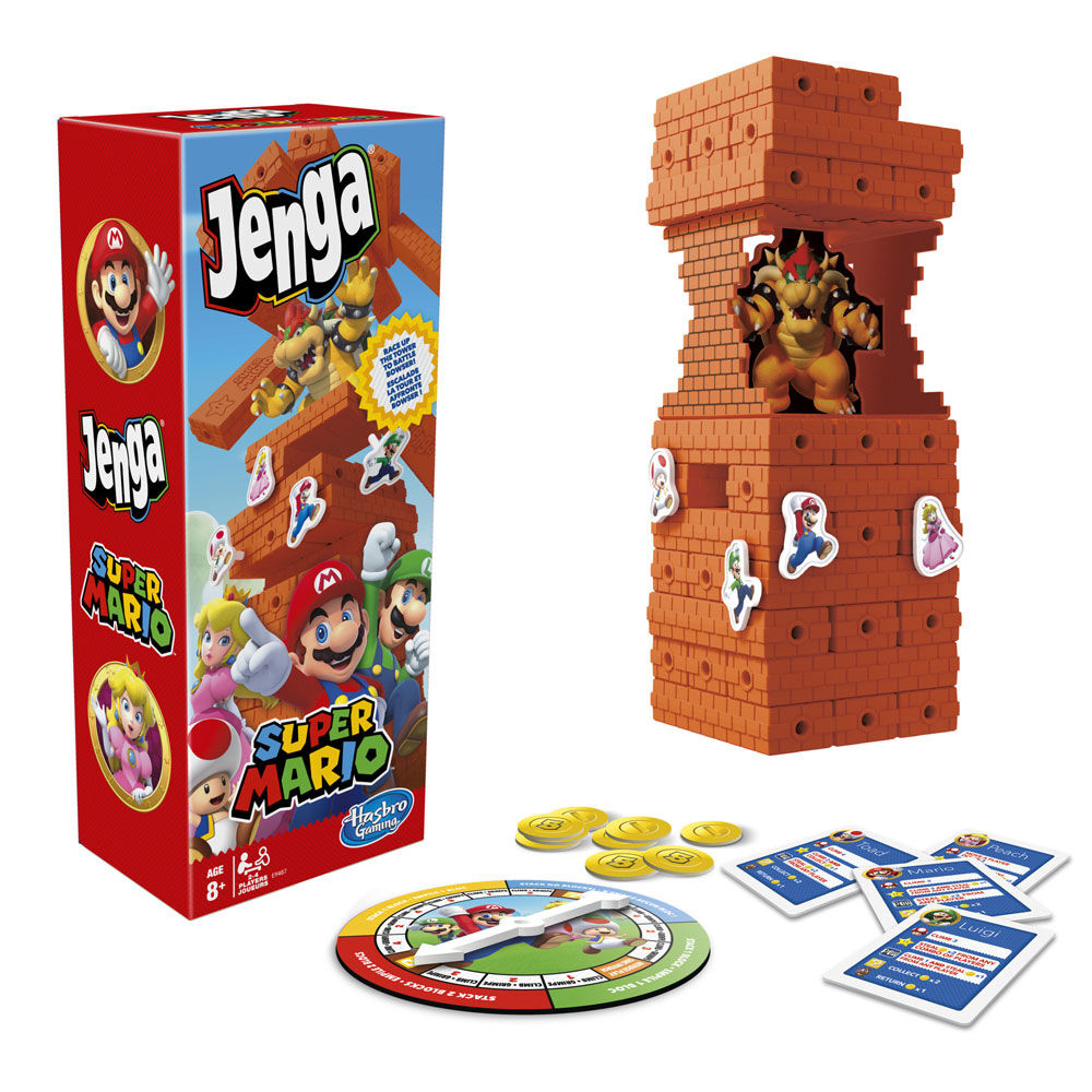 Jenga: Super Mario Edition Game [Block Stacking Tower Game]