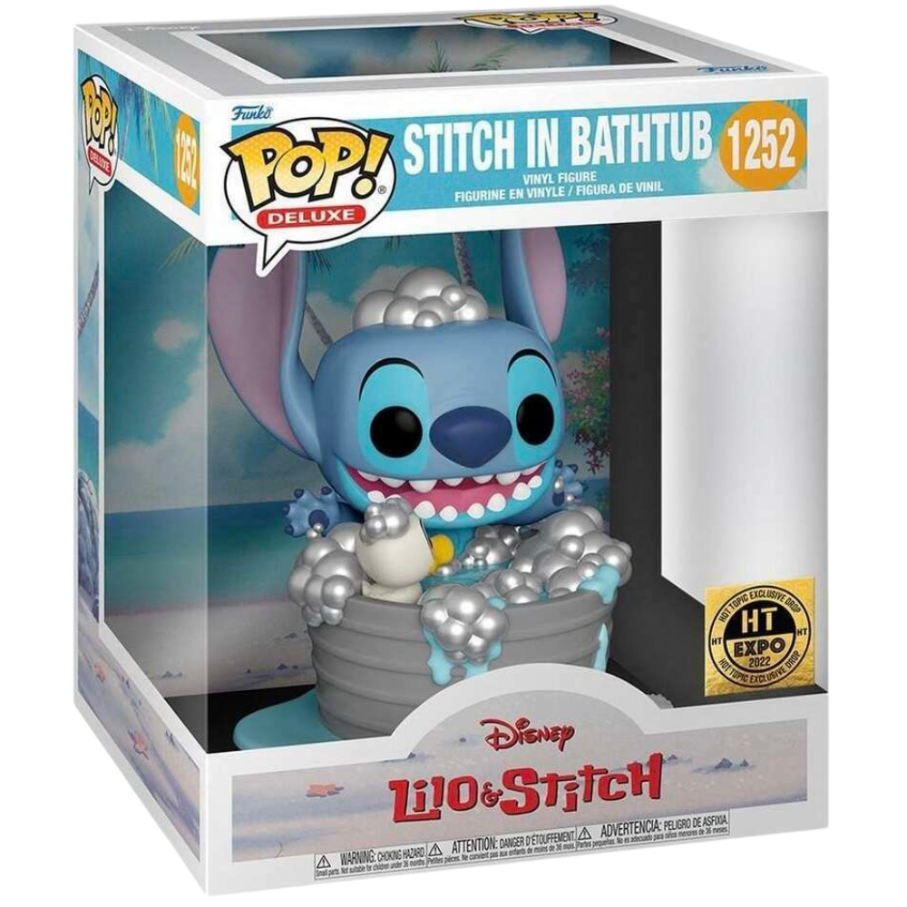 Funko Pop Disney Lilo & Stitch - Stitch In Bathtub HT Expo 2022 EX