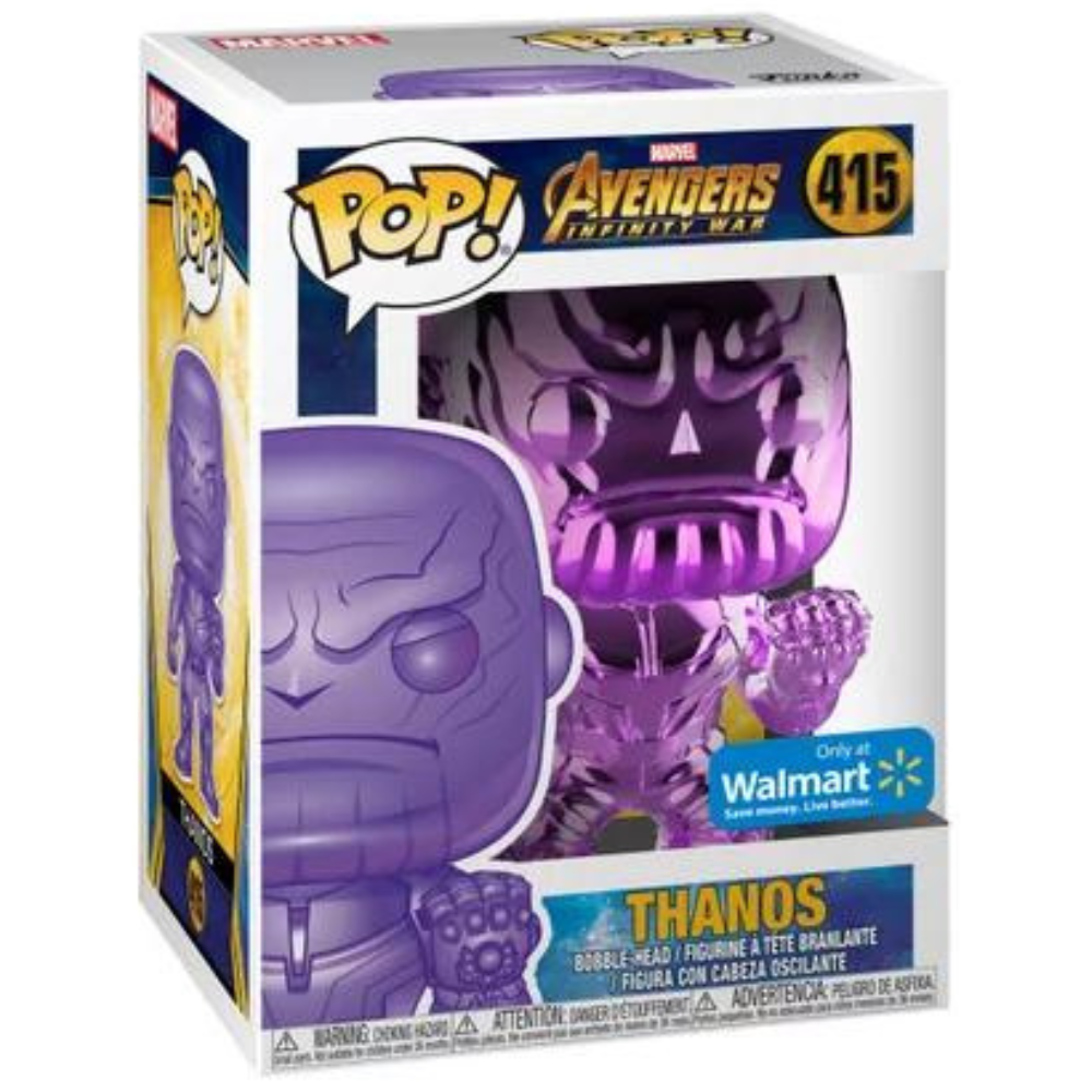 Funko Pop Avengers Infinity War - Thanos Purple Chrome Walmart Exclusive