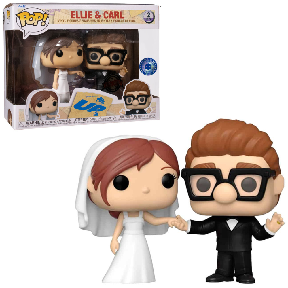 Funko Pop Disney Up - Ellie & Carl (Wedding) 2-Pack PIAB EX