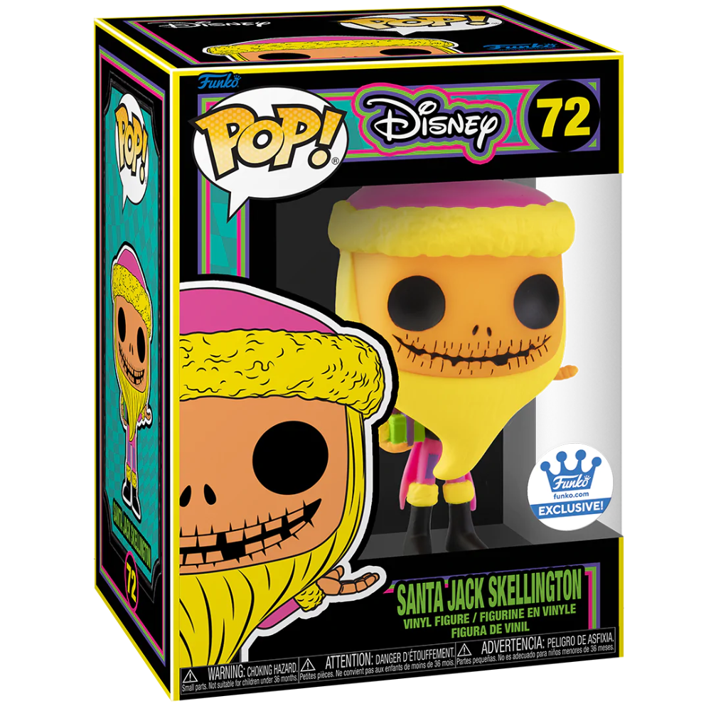 Funko Pop The Nightmare Before Christmas - Santa Jack Skellington (Black Light)